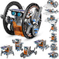 13-in-1 Solar Robot Toys for Ages 8 9 10 11 12 Year Old Boys Girls, STEM Science Kits for Kids Age 8-12, Building Experiments Robotics Kit STEM Projects for Kid Christmas Birthday Gifts (Gray)