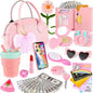 Play Purse for Little Girls Toddler, 35PCS Toddler Purse with Pretend Makeup for Kids, Girl Toys Princess Toy Includes Handbag, Phone, Kids Toy Purse Christmas Birthday Gift for Girls 3 4 5 6 7 8+
