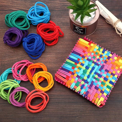 12 Colors Potholder Weaving Loom Loops Bulk Weaving Craft Loops with Multiple Colors for DIY Crafts Supplies Compatible with 7 Inch Weaving Loom(192 Pieces)