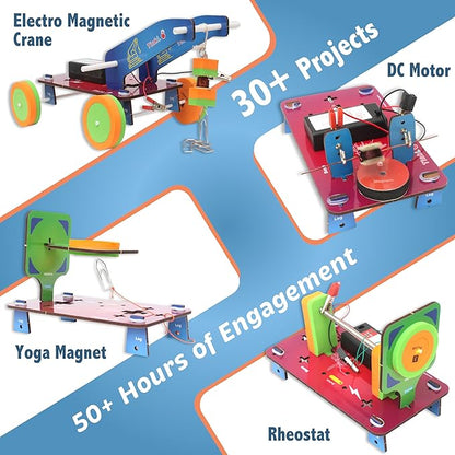 Butterfly EduFields 30in1 STEM Kits for Kids Age 8-10-12 | STEM Toys for Ages 8-13 | Electricity & Magnetism | Science Project Kit for Boys & Girls Aged 8-10-12-14 | Best Educational Birthday Gift