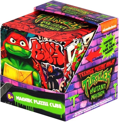 SHASHIBO Teenage Mutant Ninja Turtles Shape Shifting Box - STEM Magnetic Fidget Cube That Transforms Into Over 70 Shapes, Download Fun in Motion Toys Mobile App (Raphael)