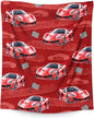 Throw Blankets for Kids Adults Racing Car Throw for Boys Men, 50x60 Inches Comfy Lightweight Blanket for Sofa Couch Bed Travel