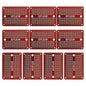 Solderable Breadboard Mini PCB Board Gold-Plated Solder Breadboard for DIY Electronics Projects Apply to Soldering Projects 2.0"x1.5" Mixed Color(Pack of 10 Pcs,RED)