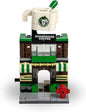 Brick Loot Mini City Coffee Shop Building Set - 208 Pieces, Toy Building Blocks, Compatible with Lego and Major Brands, Includes Barista Minifigure, Fun Toy for Kids and Adults, Ages 6+
