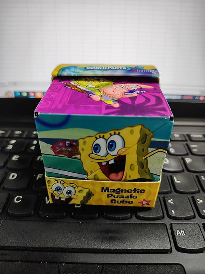 SHASHIBO Spongebob Squarepants Shape Shifting Box - STEM Magnetic Fidget Cube That Transforms Into Over 70 Shapes, Download Fun in Motion Toys Mobile App (Beach Buddies)