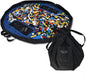 Lay-n-Go 2-in-1 Small Portable Drawstring Toys Storage Organizer and Play Mat for Room and Travel, Made for Kids and Toddlers with a Durable Patented Design