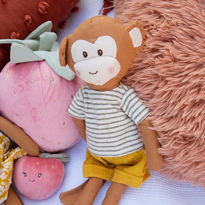 MON AMI Magee Boy Monkey Doll – 15”, Monkey Plush Toy, Stuffed Animal Toy, Use as Toy or Nursery Room Decor