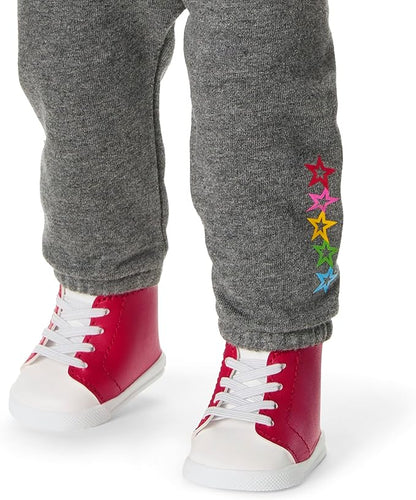 American Girl, Truly Me 18-inch Doll #113 with Brown Eyes, High-Top Curly Dark-Brown Hair, Deep Skin, for Ages 6+