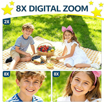 Kids Camera Gifts for 3 4 5 6 7 8 Year Old Girls Toys for Ages 5-7 Toddler Camera for Kids Christmas Birthday Gifts Girls Boys with 32GB SD Card（Pink）