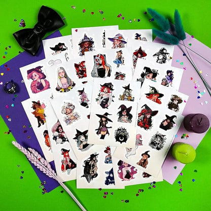 BulbaCraft Witch Stickers, Witchy Stickers, Witchy Gifts, Witch Party Favors, Gifts for Women & Men