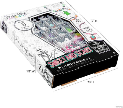 Fashion Angels Disney Tim Burton's The Nightmare Before Christmas Sweet & Scary Jewelry Kit, Includes 800+ Beads, Trendy DIY Jewelry Kit for Tweens & Teens
