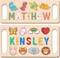 Newly Upgraded Personalized Name Puzzle for Kids, Custom Name Puzzle Personalized Baby Gifts 1st Birthday for Boys Girls Montessori Toys Nursery Decor Toddler Educational Toys