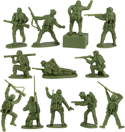 BMC WW2 Iwo Jima Plastic Army Men - 32 American and Japanese Soldier Figures