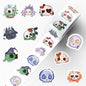 Halloween Party Favors, Halloween Stickers, 500 PCS Skull Vinyl Waterproof Stickers for Teens, Hall-oween Decorations Games Treats Classroom Crafts Gifts Party Supplies