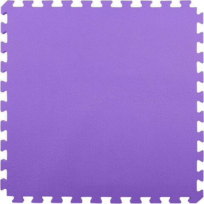 FlooringInc's 1/2" Soft Non-Toxic Baby Play Mat, Toddler Playmat, Colorful Puzzle PlayMat, Floor Mats for Kids & Babies, EVA Foam Interlocking Tiles for Nursery & Playroom | Purple, 20 Tiles, 80 Sq/Ft