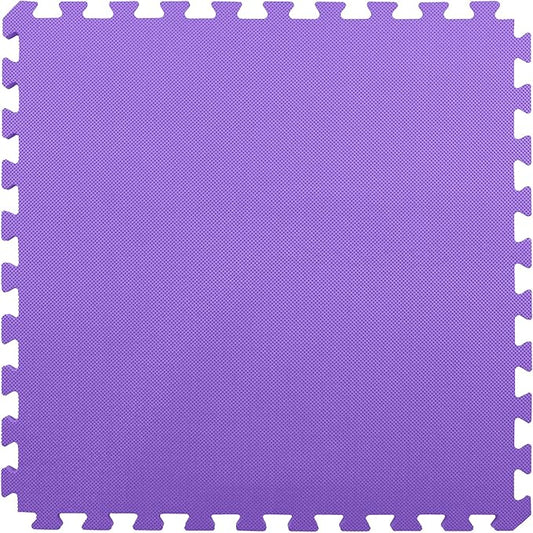 FlooringInc's 1/2" Soft Non-Toxic Baby Play Mat, Toddler Playmat, Colorful Puzzle PlayMat, Floor Mats for Kids & Babies, EVA Foam Interlocking Tiles for Nursery & Playroom | Purple, 35 Tiles, 140 SqFt