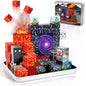 70PCS Magnetic Building Blocks Travel Toys for Kids Ages 4-8, Lava Portal Mini Magnetic Blocks with Iron Storage Box, Portable Magnet Cubes STEM Learning Set for Toddler Boys Girls Ages 3+