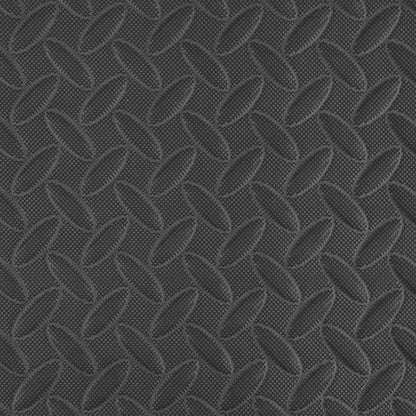 IncStores 1/2 Inch Thick Diamond Soft Foam Flooring Tiles | High-Density Interlocking Foam Tiles for Rugged Style in Your Home Gym, Playroom, and More | Black, 64 Tiles