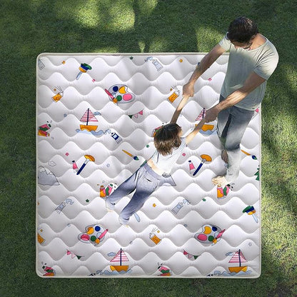 High-Density Foam Baby Play Mat, 36x36 Inches Thicken One-Piece Comfortable and Soft Playmat, Non Slip Machine Washable Floor Mat for Infants, Tapete Para Bebes,Toddlers