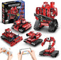 STEM Robot Building Kit for Boys Age 8-16, 5 in 1 Remote Control Robot Toys with 495 Pieces, Engineering Science Birthday Gifts for Kids Teens 8 9 10 11 12 13 Years Old