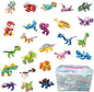 Dinosuar Party Favors,(24pcs) 48 Kind of Mini Building Blocks Party Favors,Goodie Bag,Bulk Toys, Classroom Prizes,Back to School Students Gifts for Dino Toys 6-8-12 Socking Stuffers for Boy