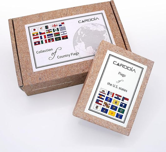 Collection of Country Flags Flash Cards + Flags of U.S. States Flash Cards