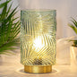 Battery Operated Table Lamp, Cordless Lamps for Home Decor, Battery Powered Nightlight with LED Bulb with Timer, Decorative Lights for Living Room Bedroom Tabletop Entryway Centerpiece Gift(L LGreen)