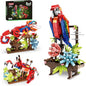 Animal Flowers Building Set for Kids 6+, 3 in 1 Transforms to 3 Different Animal Figures - from Colorful Parrot, to Lifelike Chameleon, to Cute Crab- Perfect for Home Decor & Creative Gifts（538 PCS）