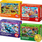 QUOKKA Puzzles for Kids Ages 4-6 - 4 x 60 Puzzles for Toddlers 5-8 - Educational Search & Find Toy for 8-10 yo for Learning Forest Polar, USA National Park Animals & City Life