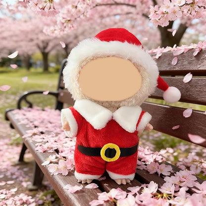 3 Pack Christmas Clothes for 17cm Doll (No Doll), Outfits for 15/17cm Dolls, Stylish Adorable Christmas Clothe Accessories