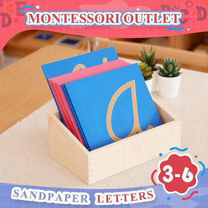 MONTESSORI OUTLET Box for The Sandpaper Letters