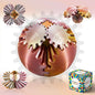 Gear Ball-3D Printed Gear Sphere,3D Printed Spin Ball Cube Fidget Toy,The Steampunk Whirling Wonder Fidget Ball Toy