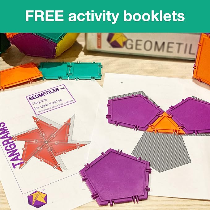 3D Building Set for Learning Math, Includes Many Online Activities, 96-pc, Made in USA