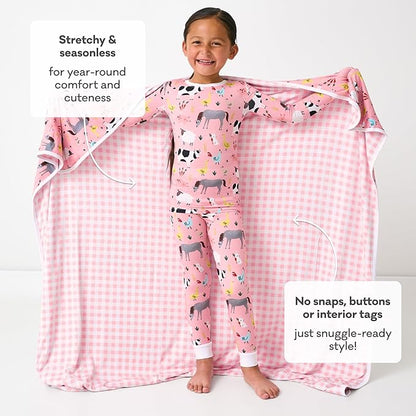 Little Sleepies Two-Piece Pajama Set for Boys & Girls, Soft Viscose from Bamboo Toddler Pajamas for Kids, Family Matching PJs