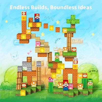 Magnetic Blocks Magnet Building Toys - 154Pcs STEM Building Game Montessori Sensory Toys for Kids Boys Girls Ages 3 4 5 6 7 8 9 10 Birthday Gift