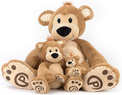 Plushible Pawley The 18" Teddy Bear Stuffed Animal - Teddy Bear Plush Toy with Embroidered Details, Soft Stuffed Toy for Babies, Toddlers & Kids, Ideal for Birthdays