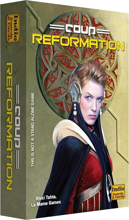 Coup Reformation 2nd Ed. Card Game Expansion - Strategy & Social Deduction in Quick 15 Minute Rounds For All Lovers of Board Games – 2-10 Players Ages 10+, Teens, & Adults by Indie Boards & Cards