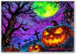 500-piece Halloween - Scary Pumpkin Graveyard Adult Wooden Puzzle, Intellectual Challenge, Stress-Relieving Puzzle, Relaxing Family Activity, Decoration, Size: 20.5 x 15 in
