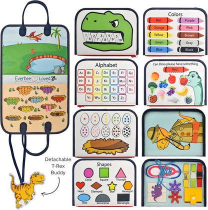 Montessori Busy Board, Quiet Busy Book for Toddlers 3, Toddler Activity Books Ages 3+, Toddler Preschool Learning Activities, Travel Toys for Toddlers 3-5