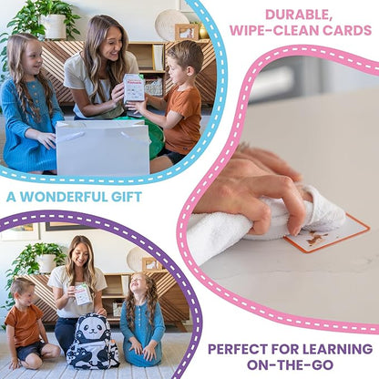 Sight Words Flash Cards Kindergarten – 220 Cards – Sight Words for Toddlers 4 Years – Dolch Sight Words Flash Cards –Pre-K Kinder 1st 2nd 3rd Grade – Sight Word Site Reading Kids Vocabulary Learning