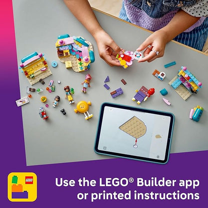 LEGO Friends Heartlake City Candy Store Building Toy - Pretend Play Set for Kids, Girls and Boys, Ages 6+ - Gift for Birthdays - with 2 Minidolls, a Micro-Doll, and a Cat Figure - 42649