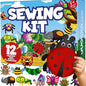 QUOKKA Kids Crafts Ages 4-8, DIY Beginner Needle and Thread Kit - 12 Bugs & Insects Sewing Kit Basic - Fun Art Crafts for Kids Ages 6-8 Girls Boys - Plastic Needles, Scissors - 6+ Year Old Girl Gifts