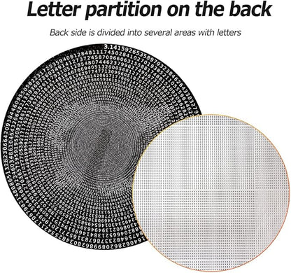 Bgraamiens Puzzle -π Day Puzzle The Mystical π Puzzle Hard Unique Round Numbers Puzzle for Adults (π in Black and White)