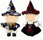 2PC Clothes for 17cm Dolls(NO Doll) Fashion Doll Clothes Halloween Outfit Set Cute Theme Designer Toys Dress Accessories for Collector Fans Display