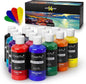 Magicfly Acrylic Paint Set, 14 Vibrant Colors (280ml / 9.47oz Each), Large Bulk Acrylic Paints for Artists & Beginners, Rich Pigment Craft Paint for Canvas, Wood, Ceramic, Fabric