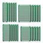Chanzon 20 Pcs Double Sided PCB Board (4 Sizes - 2X8 3X7 4X6 5X7) Tinned Through Holes FR4 Prototype Kit Printed Circuit Universal Perfboard for DIY Soldering Project Compatible with Arduino Kits