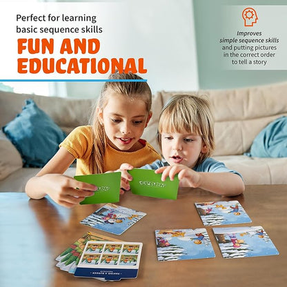 Sequencing Cards, Picture Cards, Storytelling Cards, Speech Therapy Materials, Home School Supplies, ESL, ELL, Social Skills, Combo Set