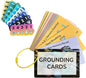 Grounding Cards & Anxiety Stickers Set, Therapy Games for Teens & Adults, 23 Coping Skills for Stress Relief with Explanations, Mindfulness Tools for Trauma, PTSD, BPD | Mental Health Self Care Gift
