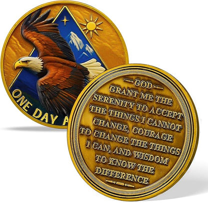 Animal Series Sobriety Coin (Triangular Eagle)
