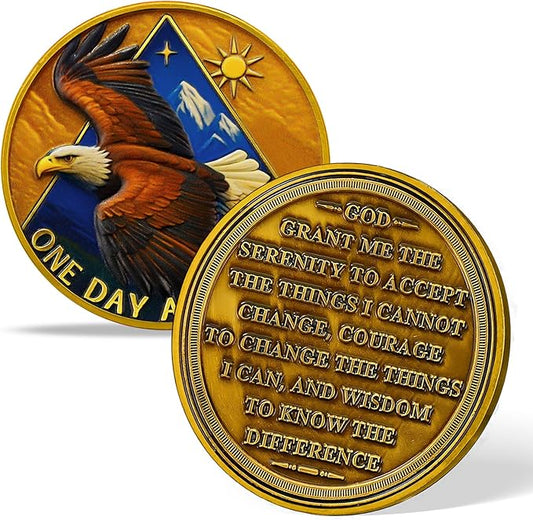 Animal Series Sobriety Coin (Triangular Eagle)